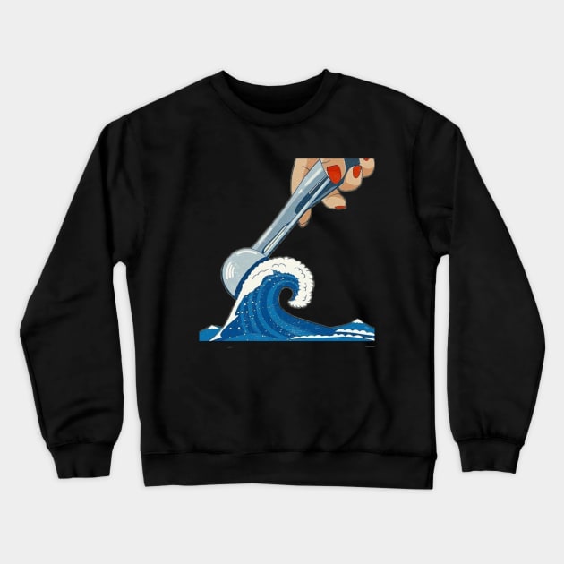 Wave collection Crewneck Sweatshirt by DiVik